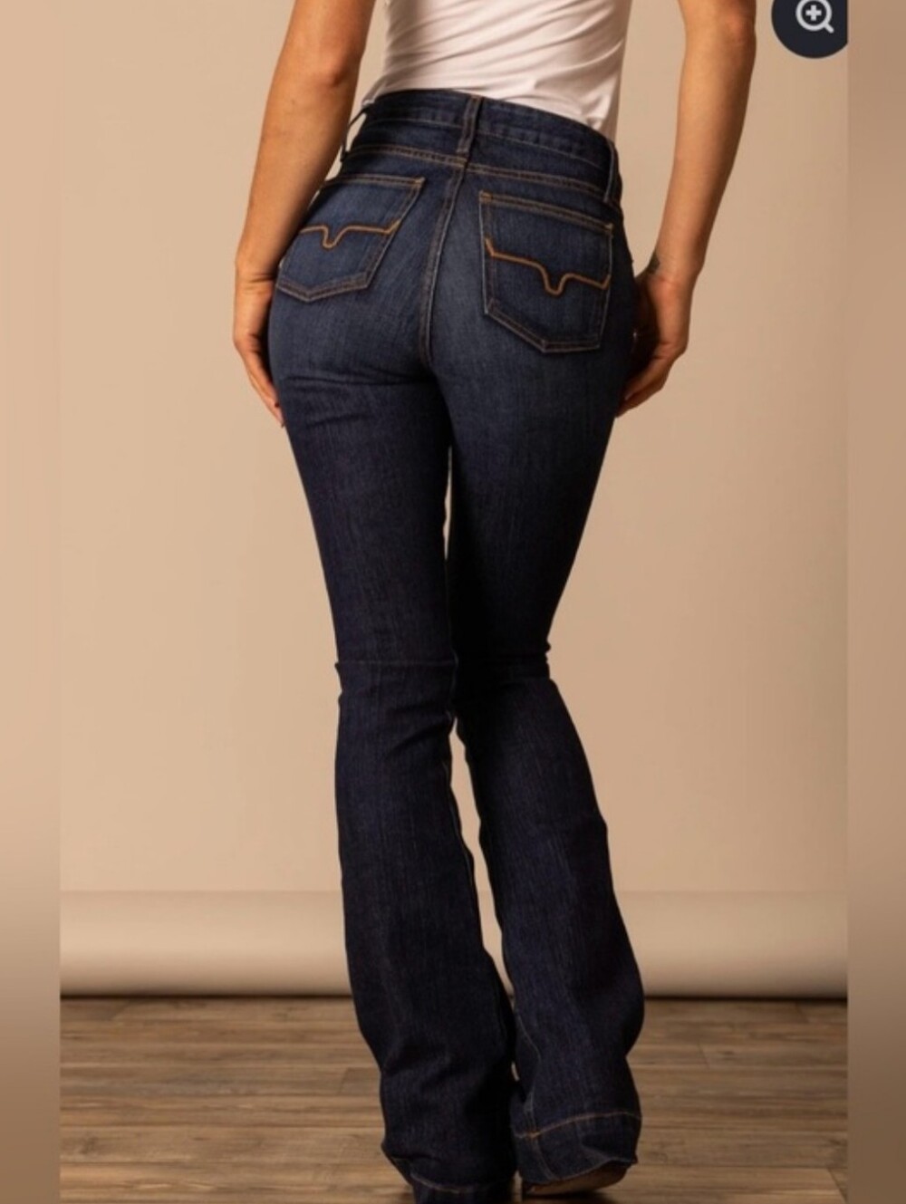 Kimes Ranch Jennifer Flare Jeans Size 6/32 Dark Wash Cowgirl Western Rodeo